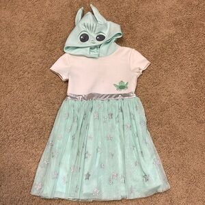 Star Wars Grogu Girls Dress with Hood